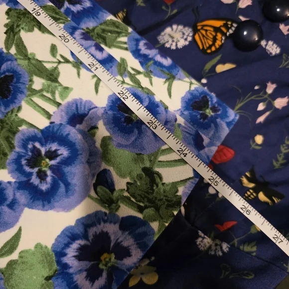 Alice & Olivia Blue Macey Floral Blazer Fitted Size 2 - Picture 12 of 12